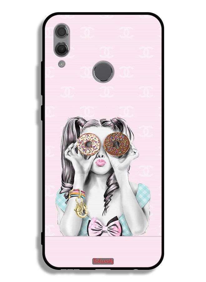 Tolwak Honor 10 Lite Protective Case Cover Holding Two Donuts - Image 2