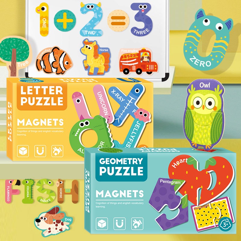 Children'S 26-Piece English Alphabet Magnetic Fruit-Shaped Refrigerator Magnets Alphabet Puzzle Learning Early Education Toys - Image 3