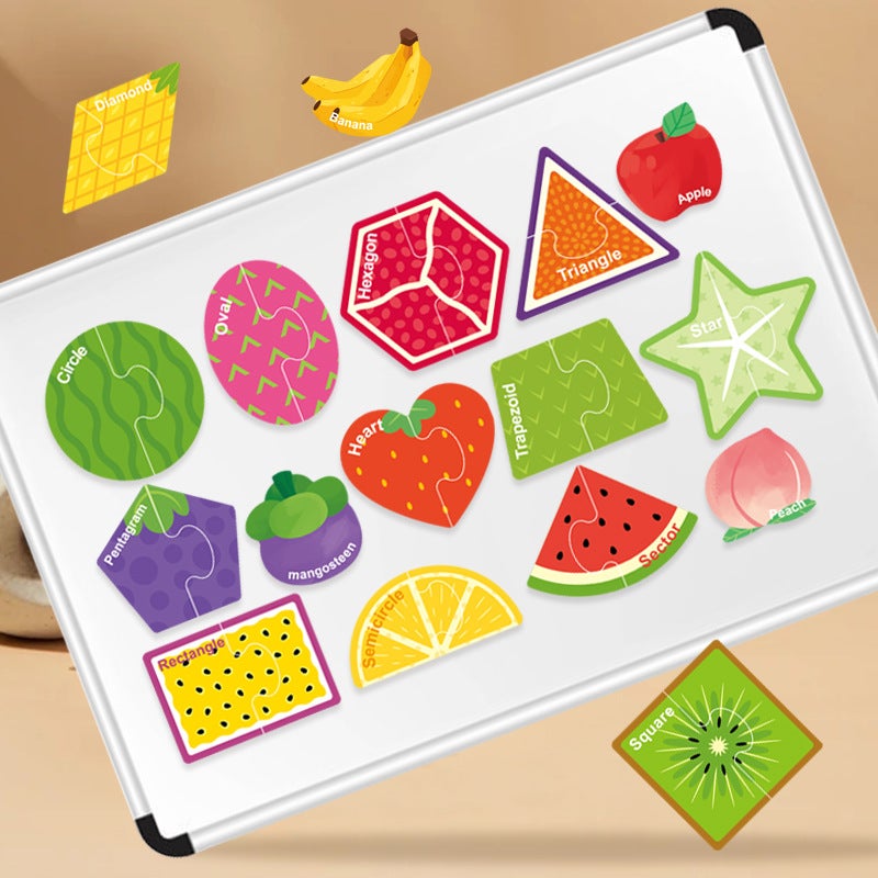 Children'S 26-Piece English Alphabet Magnetic Fruit-Shaped Refrigerator Magnets Alphabet Puzzle Learning Early Education Toys - Image 4