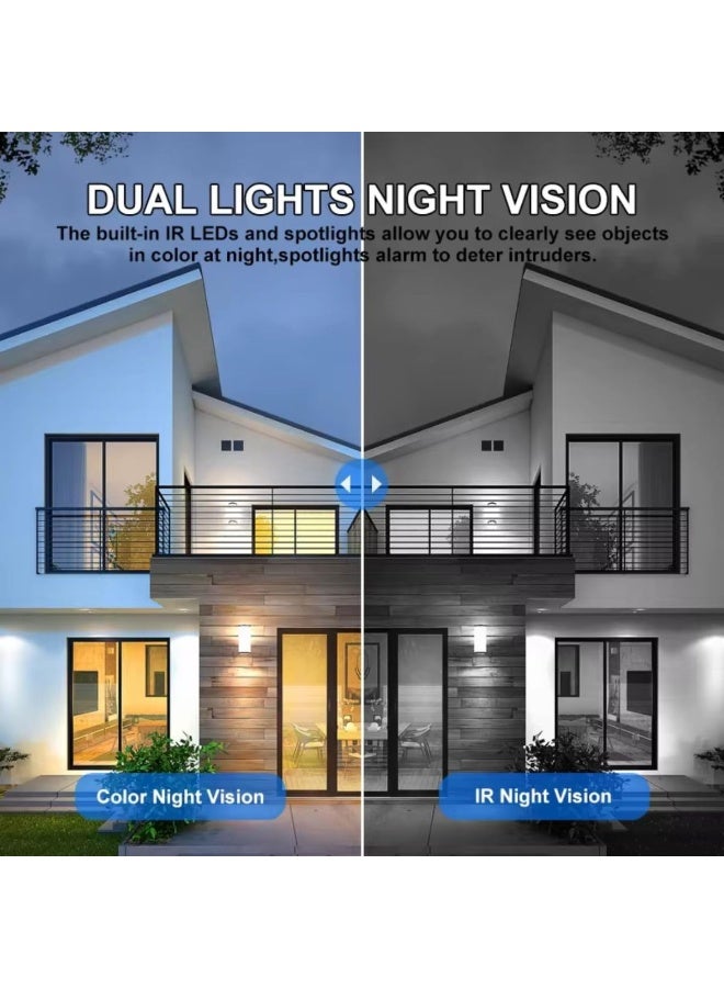Generic Grousale Tricams 4G Solar CCTV Camera – 3-in-1 Outdoor Security Cam, Dual Lens, 2K, 360° PTZ, Motion Detection, Color Night Vision, 2-Way Talk, IP66, Supports SD Card (Up to 256GB)  - Image 3