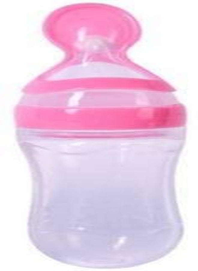 Heights Silicone Squeeze Food Feeder with Plastic Spoon (Pink) - Image 1