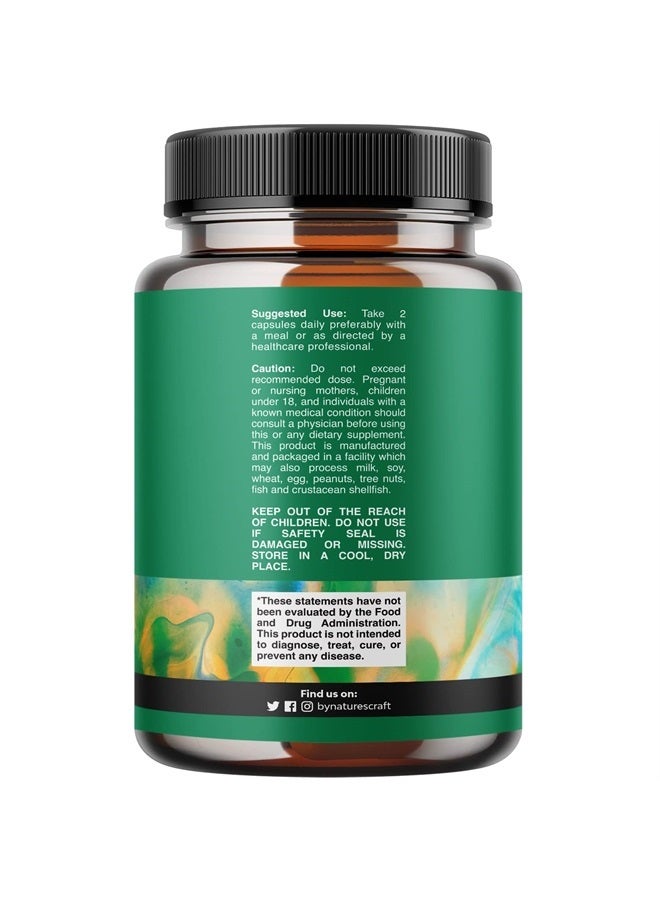 Natures Craft Extra Strength Diindolylmethane DIM Supplement - 300mg DIM Complex Men and Womens Hormone Balance Supplement with DIM SGS and Calcium D-Glucarate - Herbal DIM Supplement for Men and Women (30 SVG) - Image 3