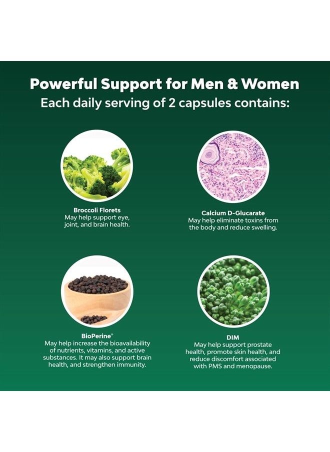 Natures Craft - Extra Strength Diindolylmethane DIM Supplement - 300mg DIM Complex Men and Womens Hormone Balance Supplement with DIM SGS and Calcium D-Glucarate - Herbal DIM Supplement for Men and Women (30 SVG) - Image 1