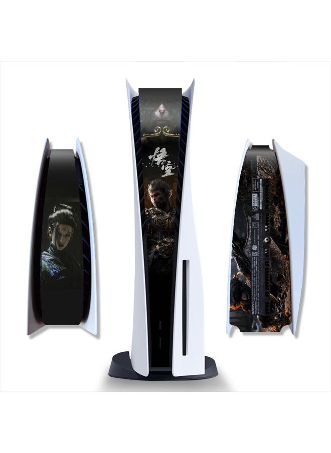Generic PS5 Game Machine Sticker Black Myth Wukong Color Film Protective Film Optical Drive Digital Handle Color Sticker-Color:TN-PS5SDQB-0508  - Image 1