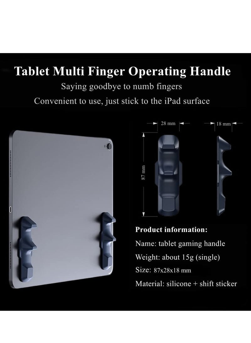 SOLARAE Gaming Handle for iPad - Multi-Finger Operation Silicone Gamepad Grip, Tablet Game Controller for PUBG, Knives Out, Rules of Survival - Image 4