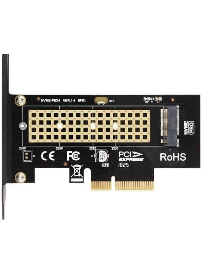 موكسو طاقة توسعة محول M.2 NVMe NGFF SSD Hard Drive إلى PCIe 4.0 مع مؤشر LED للإشارة 2280 2260 2242 2230 - Image 2