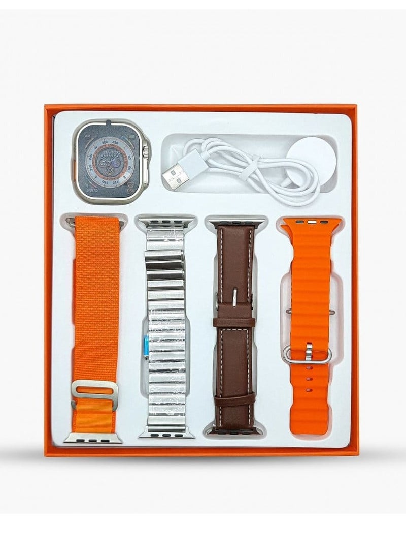 Ultra Smart Watch Ultra Y10 with 4 Strap Big Screen 2.1inch Bluetooth Calling 49MM 