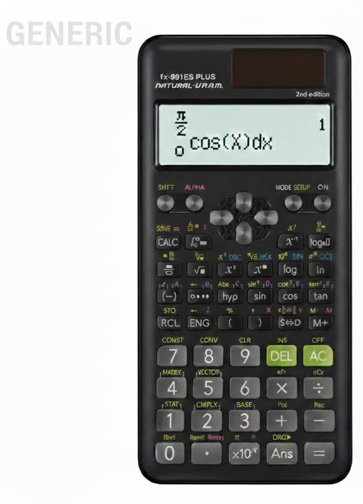 Fx-991ES Scientific Calculator Black - Image 2