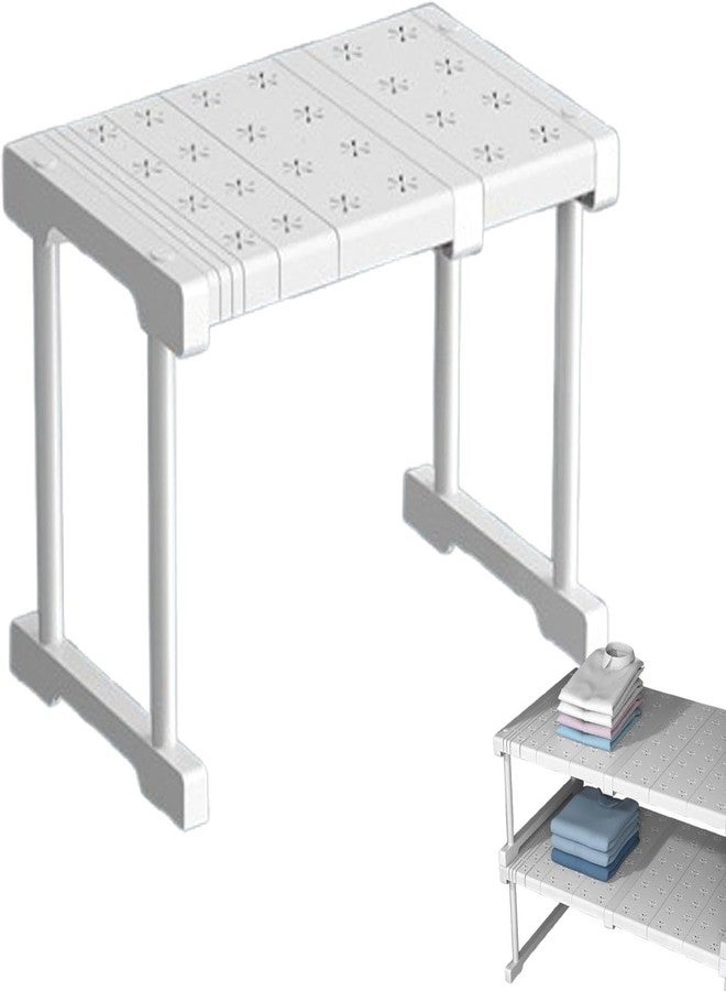 VPGS Expandable Closet Shelf Organizer, Expandable Closet Tension Shelf, Stackable Shelves Adjustable Storage Shelf Riser for Kitchen Pantry Office, Rack Pantry Shelf - Image 1