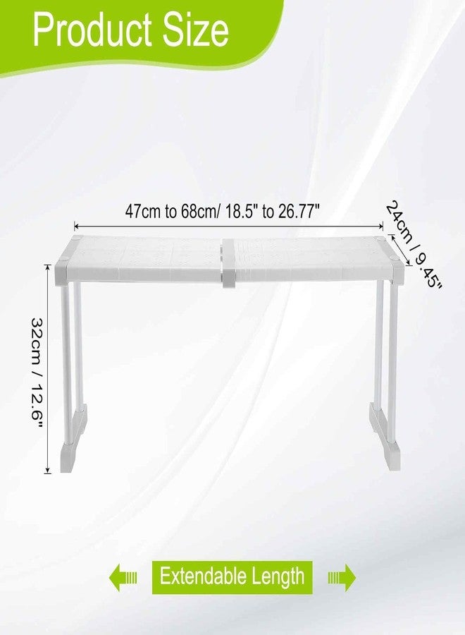 VPGS Expandable Closet Shelf Organizer, Expandable Closet Tension Shelf, Stackable Shelves Adjustable Storage Shelf Riser for Kitchen Pantry Office, Rack Pantry Shelf - Image 3