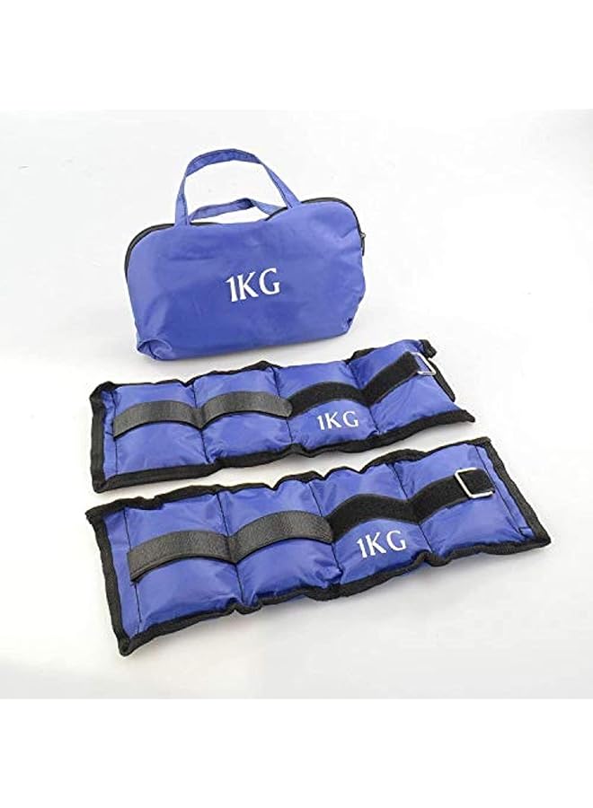 Generic Unisex Sand Weight for Wrist & Ankle with Bag (1kg Blue)