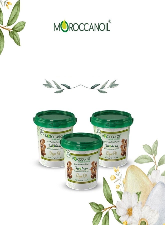 موروكان أويل صابون استحمام عضوي بزيت الأرغان 850 جرام - Image 4