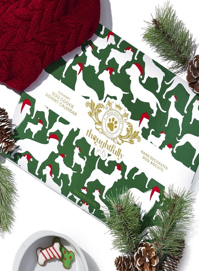 Thoughtfully Pets, 24 Days of Christmas, Dog Advent Calendar 2024, Individually Wrapped Gingerbread Flavored Christmas Dog Treats in Bone Shapes, Set of 24 - Image 5