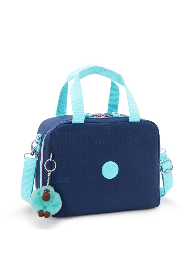 kipling Miyo Kids Insulated Medium Lunch bag with Trolley Sleeve, 8L, 0.26 kg  - Resort Navy (Mixed Colors)  - Image 5
