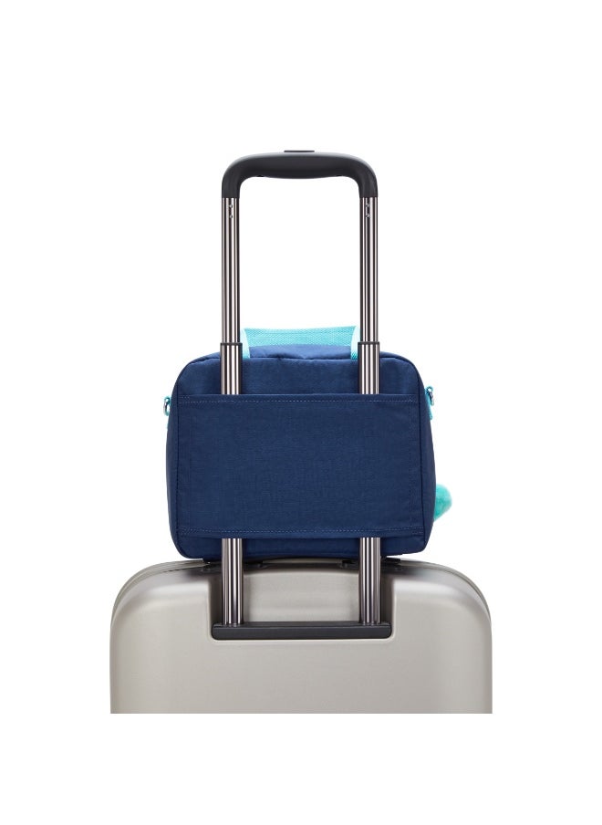 kipling Miyo Kids Insulated Medium Lunch bag with Trolley Sleeve, 8L, 0.26 kg  - Resort Navy (Mixed Colors)  - Image 3