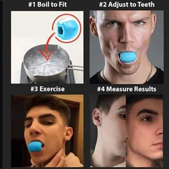 Trendmad Trendmad Face Slimming Tool Lift Skin Firming Mouth Exercise AntiWrinkle Massage Roller Thin Double Chin Jaw Muscle Traning Tool Pack of 3  - Image 5