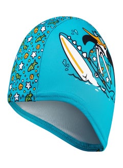 speedo Kids' Learn to Swim Printed Swim Cap Blue  - Image 2