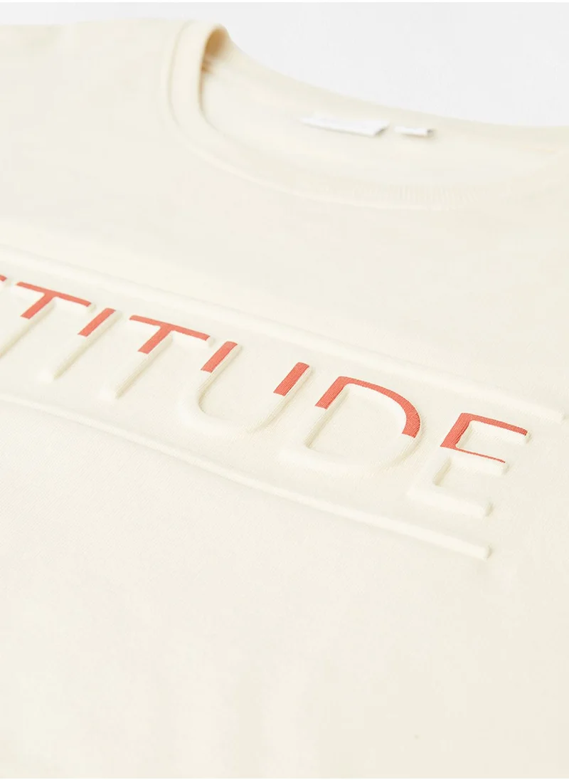 NAME IT Kids Slogan Print Sweatshirt