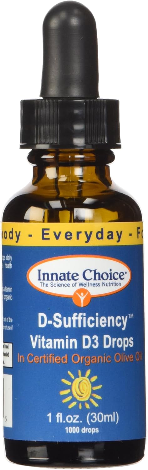 Innate Choice قطرات فيتامين د3 من دي-سوفيشينسي للصحة اليومية - Image 1