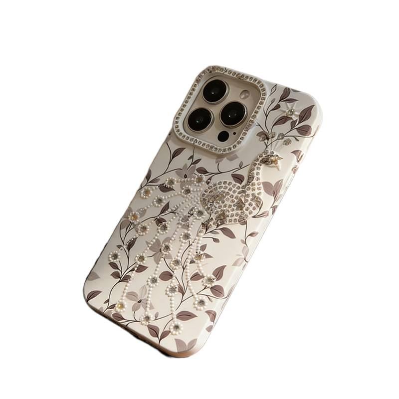 MS غطاء واقي بTPU لـ iPhone 11 Pro Max مع مقاوم للصدمات وحماية من السقوط مع مقاوم للصدمات مع نقشة زهرية مع قبضة مضادة للانزلاق باللون Floral مضاد للانزلاق بتصميم زهري من مادة TPU - Image 2