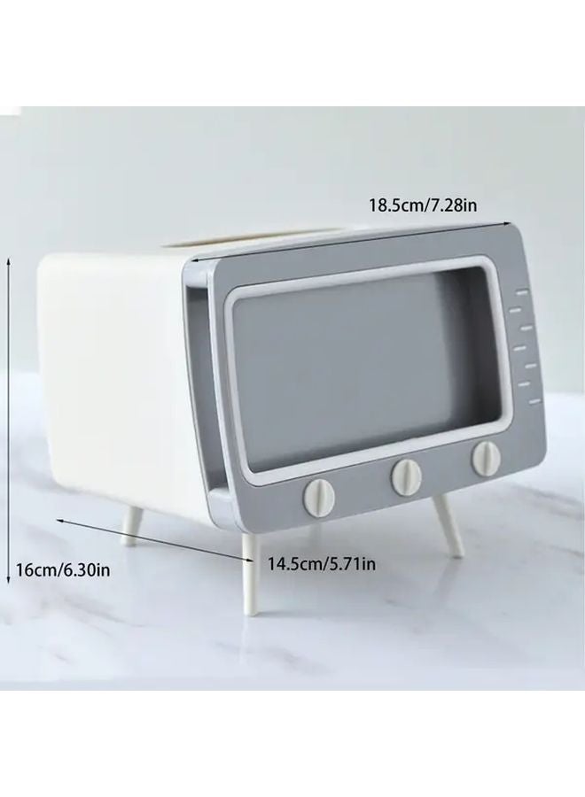 Green Multifunctional TV Tissue Box Holder With Phone Stand Storage - Image 5