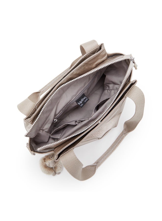 kipling Elysia Medium Shoulder Bag Metallic Glow - Image 3