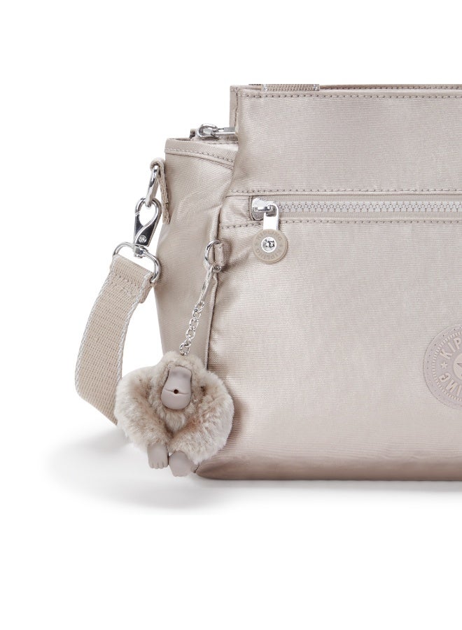 kipling Elysia Medium Shoulder Bag Metallic Glow - Image 5