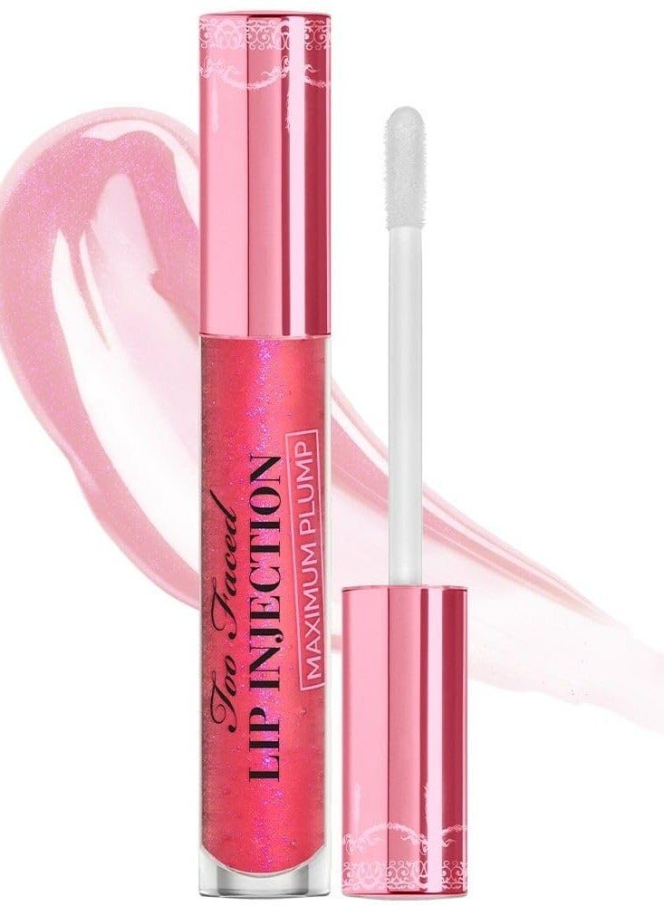 Too Faced Lip Injection Maximum Plump Extra Strength Lip Plumper Gloss | Hydrating + Plumping, 0.14 fl. oz. 05-Yummy Bear - Image 1