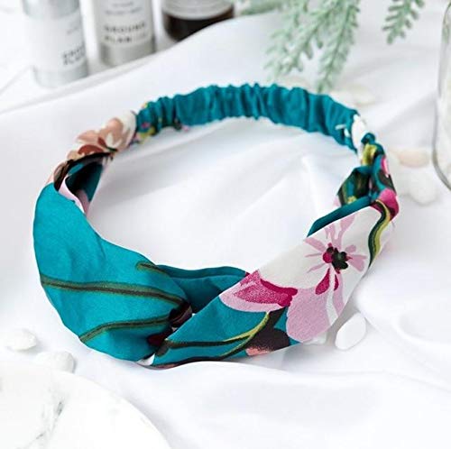 FAVELA Soft Fabric Headbands for Women | Criss Cross Turban Korean Knotted Boho Stretchy Headwrap Scarf Headwrap Bandana | Workout Head Wraps | Stylish Hair Accessories for Girls, Assorted (Set of 4) - Image 3