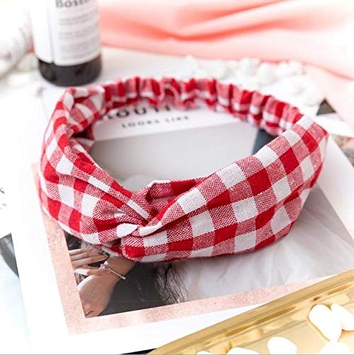 FAVELA Soft Fabric Headbands for Women | Criss Cross Turban Korean Knotted Boho Stretchy Headwrap Scarf Headwrap Bandana | Workout Head Wraps | Stylish Hair Accessories for Girls, Assorted (Set of 4) - Image 5