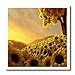 3DROSE 3dRose ht_66302_2 Sunflower Sunset, Yellow, Brown Iron on Heat Transfer, 6 by 6", for White Material  - Image 2