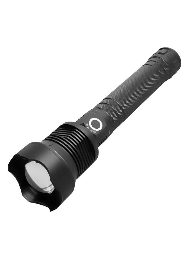 P70 Outdoor Waterproof Flashlight - USB Rechargeable Telescopic Zoom High-Power LED Flashlight with Type-C Data Cable + 2 18650 Batteries - Image 2