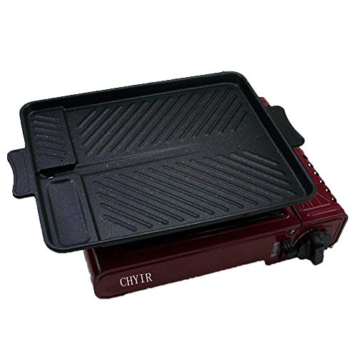 CHYIR Korean-Style Non-Stick Smokeless Rectangular Grill Pan Baking Tray Barbecue Plate for Indoor Outdoor BBQ - Image 4