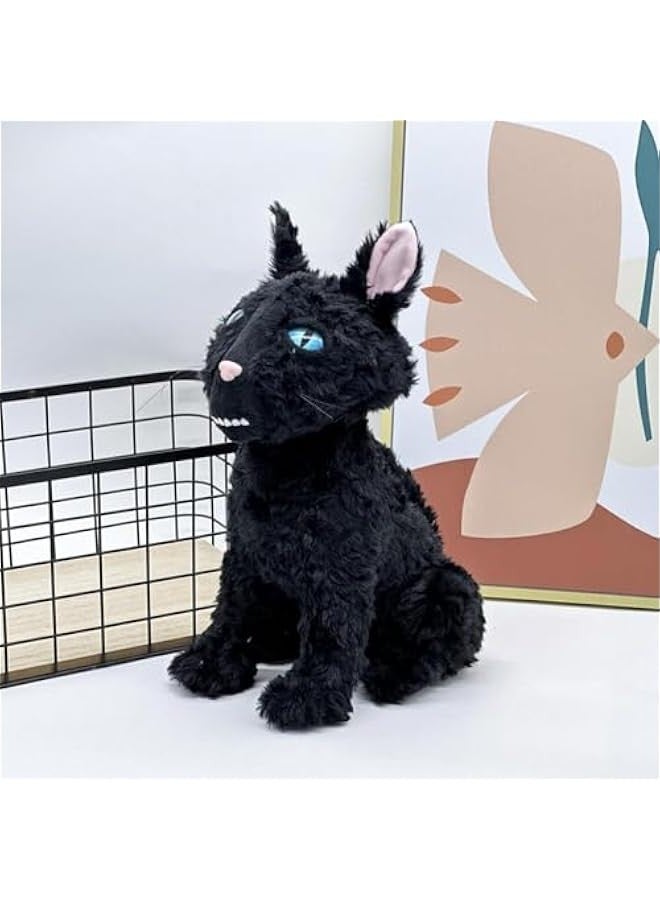 11.8 inches Coraliness Cat Plushies, The Cat Monster Stuffed Animal Pillow Doll Toy, Black Cat Plush Gift for Fans Boys and Girls - Image 3