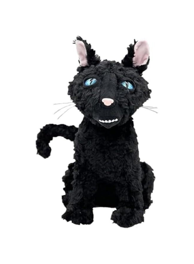11.8 inches Coraliness Cat Plushies, The Cat Monster Stuffed Animal Pillow Doll Toy, Black Cat Plush Gift for Fans Boys and Girls - Image 1