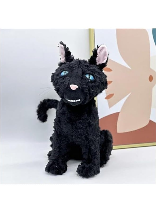 11.8 inches Coraliness Cat Plushies, The Cat Monster Stuffed Animal Pillow Doll Toy, Black Cat Plush Gift for Fans Boys and Girls - Image 2