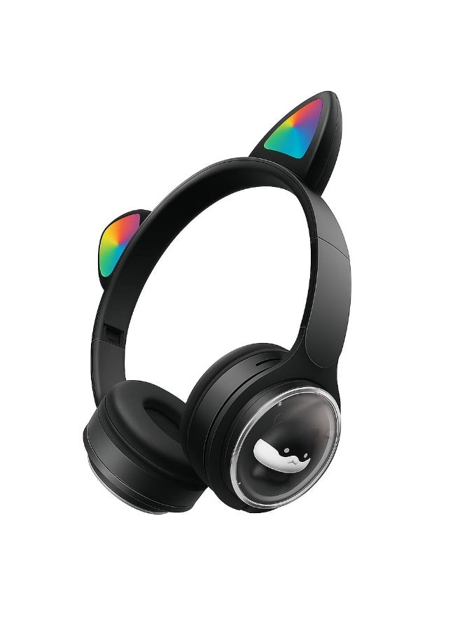M31 Bluetooth Cat Ear Headphones with LED Light RGB – High Definition Stereo Sound  – Comfortable for Kids & Adults - Image 1