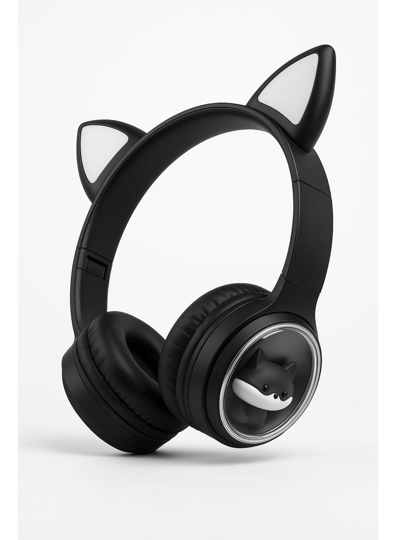 M31 Bluetooth Cat Ear Headphones with LED Light RGB – High Definition Stereo Sound  – Comfortable for Kids & Adults - Image 2