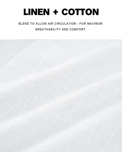 Ryannology Mens Guayabera Shirts Linen Short Sleeve Button Down Casual Beach Cuban Camp Mexican Shirt for Men Khaki - Image 2