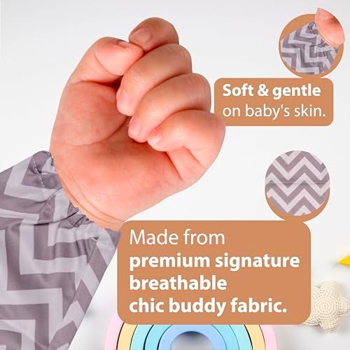 Chic BuddyFull Sleeve Baby Bibs for Girls and boys 6 Months to 2 Years – Soft Feeding Apron for Toddlers – Waterproof & Easy Clean Bib for Mealtime Joy – Cute & Comfortable Design - Image 5