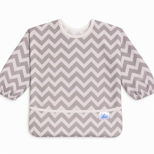 Chic BuddyFull Sleeve Baby Bibs for Girls and boys 6 Months to 2 Years – Soft Feeding Apron for Toddlers – Waterproof & Easy Clean Bib for Mealtime Joy – Cute & Comfortable Design - Image 1