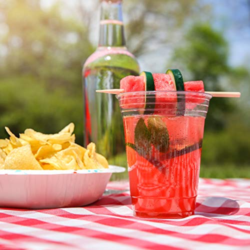 SOLO Cup Company Clear Recycled Plastic Party Cups, 18 Oz, 184 Count - Image 5