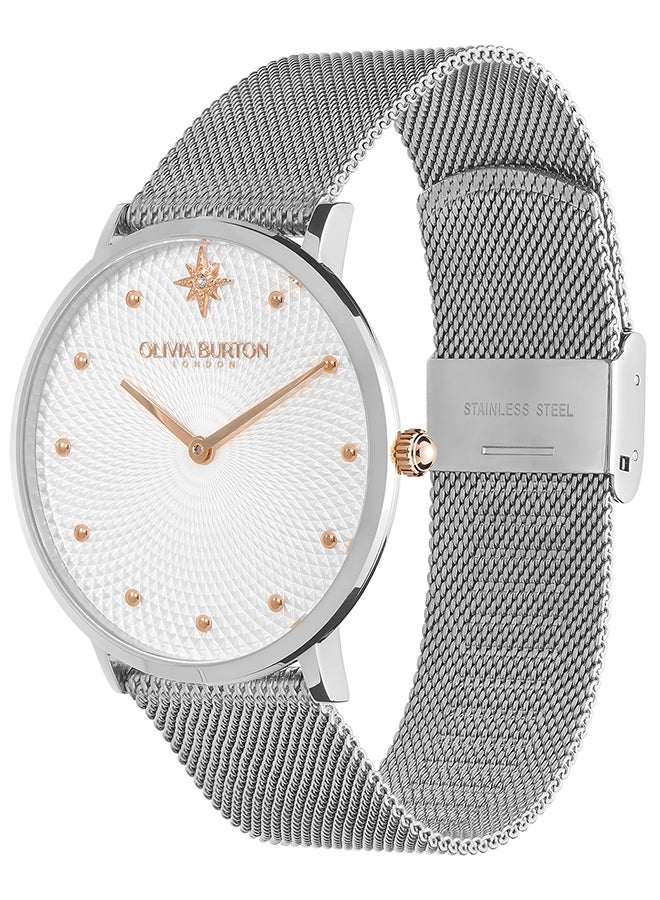 OLIVIA BURTON ROUND ANALOG WOMEN'S WHITE CASE WATCH - 24000023 - Image 2