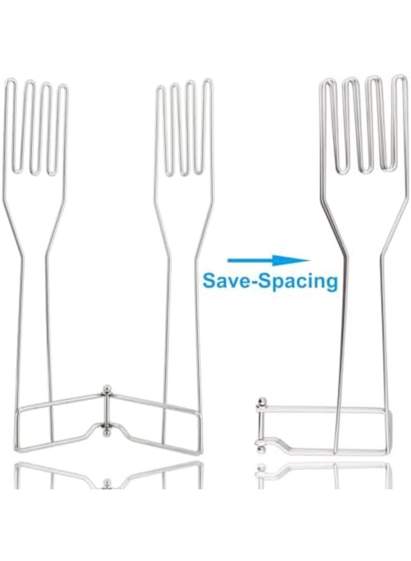 SYOSI Kitchen Glove Holder,Stainless Steel Glove Rack,Kitchen Vertical Glove Support Multi-Purpose Glove Drain Rack,Collapsible Glove Drying Stand,Rubber Glove Drying Rack, Reusable Bag - Image 5