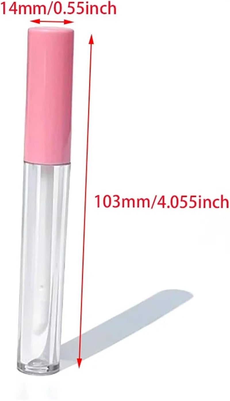 Lipstick Tube 20PCS 2.5ML Empty Lip Gloss Tube Cosmetic Mini Containers Brush Tip Applicator Wand For DIY Beauty Makers, Salons & Personal Use(2.5ML Black) - Image 2