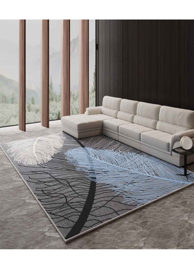 NKX Nordic Luxury Living Room Carpet with Plastic bottom crystal velvet 120x160cm  - Image 1