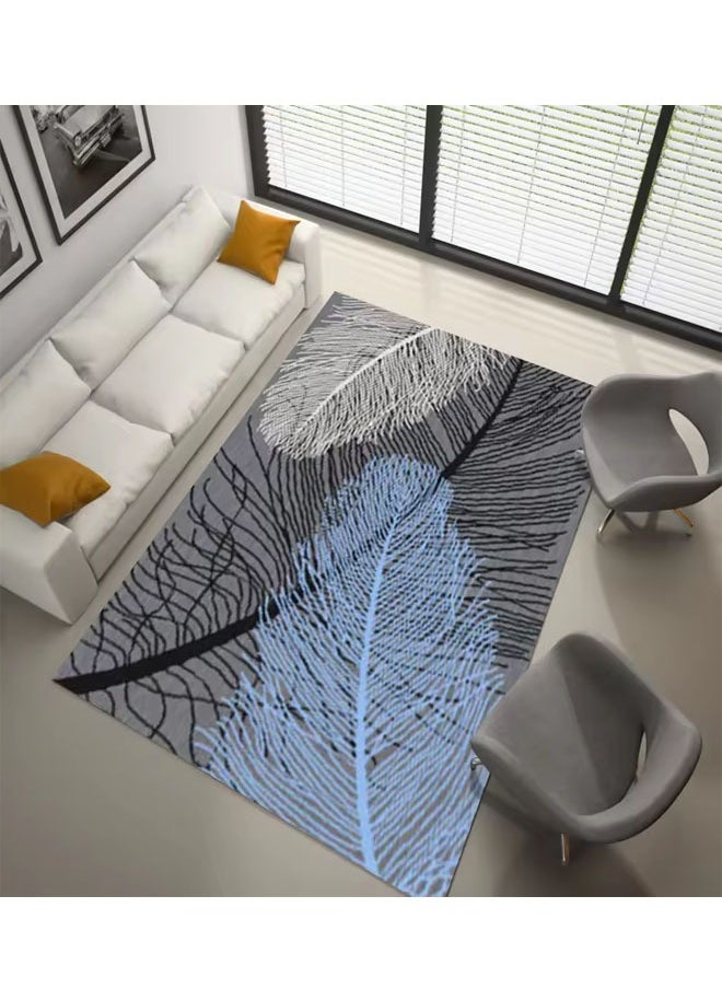 NKX Nordic Luxury Living Room Carpet with Plastic bottom crystal velvet 120x160cm  - Image 4