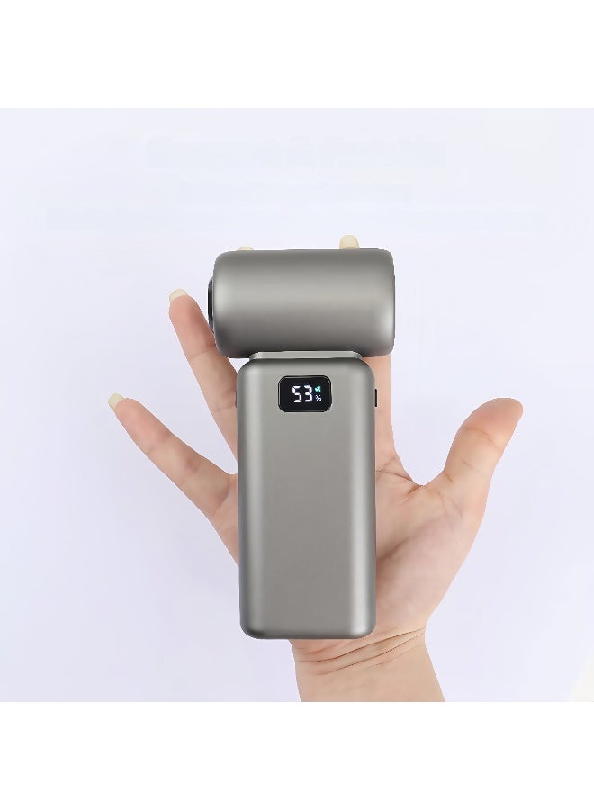 【منفاخ】 يتميز بتعدد أوضاع تدفق الهواء، وبطارية سعة 3000 مللي أمبير توفر رياحًا قوية للغاية وعمر تشغيل طويل. تصميمه مضغوط وسهل الحمل، مما يجعله مثاليًا لتنظيف الحدائق، وإزالة الغبار من داخل السيارات، والتنظيف العميق للأماكن الداخلية والخارجية. - Image 2