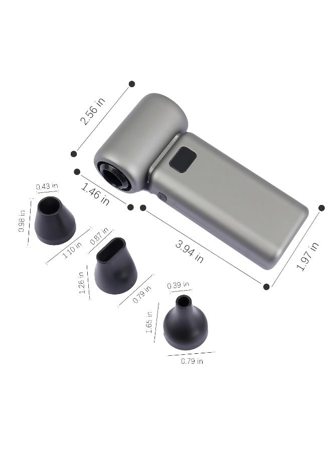 【منفاخ】 يتميز بتعدد أوضاع تدفق الهواء، وبطارية سعة 3000 مللي أمبير توفر رياحًا قوية للغاية وعمر تشغيل طويل. تصميمه مضغوط وسهل الحمل، مما يجعله مثاليًا لتنظيف الحدائق، وإزالة الغبار من داخل السيارات، والتنظيف العميق للأماكن الداخلية والخارجية. - Image 1