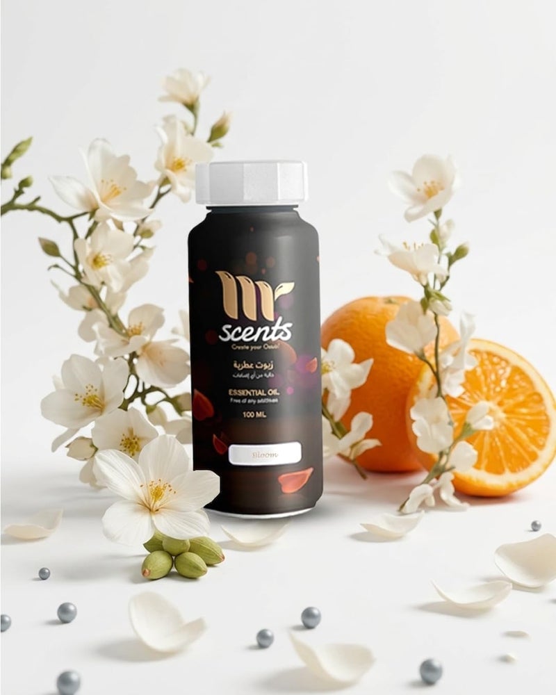زيت أساسي للناشرات، زيوت أساسية مركزة للعطور المنزلية، المرطبات والناشرات الذكية - Mr Scents (250 مل، بلوم)